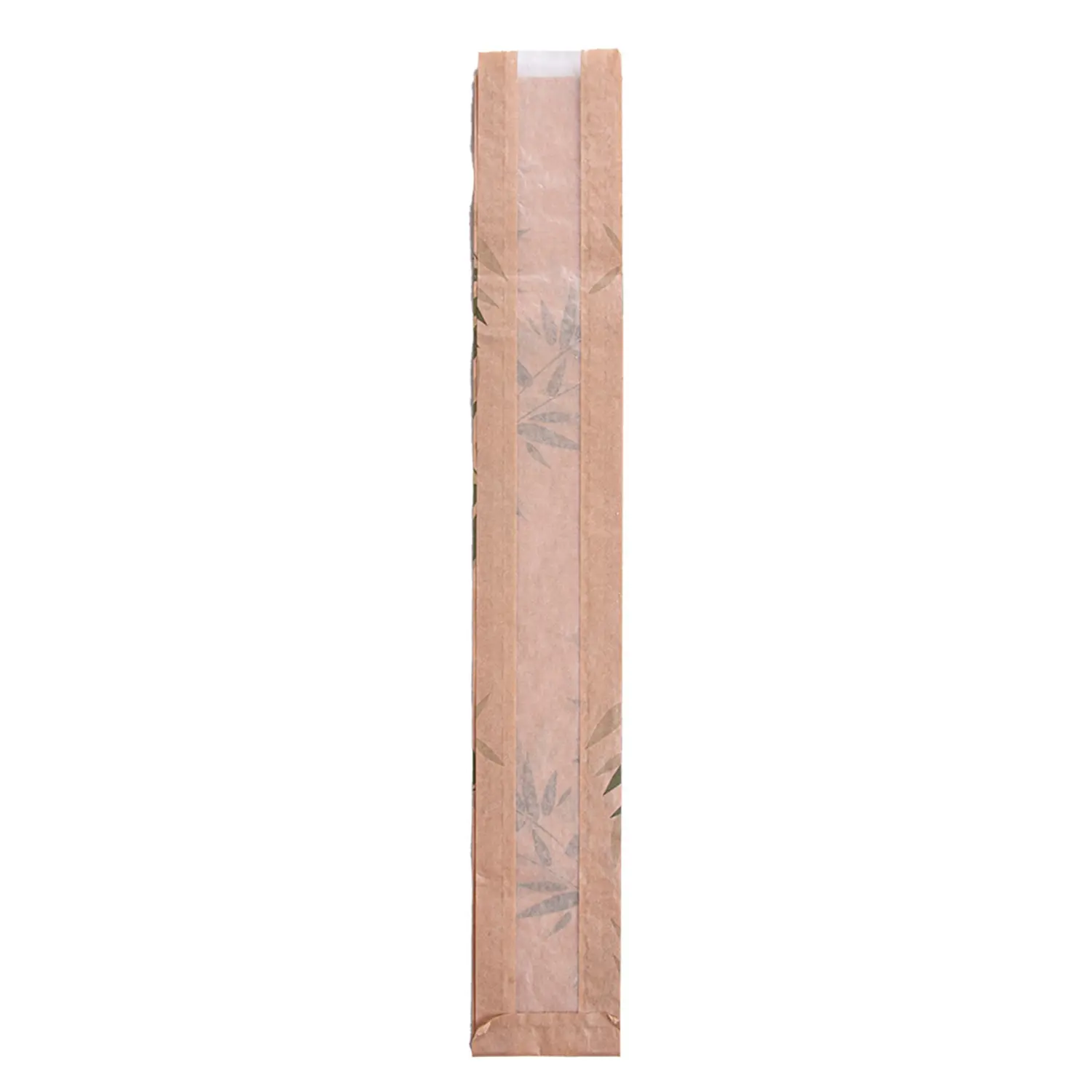 Sacchetti pane con finestra eco 'feel green - just paper' 32 g/m2 9+4x60 cm naturale kraft (250 unità)