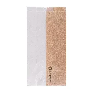 Bolsas para sándwiches con ventana eco pfas free 'just paper' 38 g/m2 12+6x23 cm natural perg. antigrasas (250 unid.)