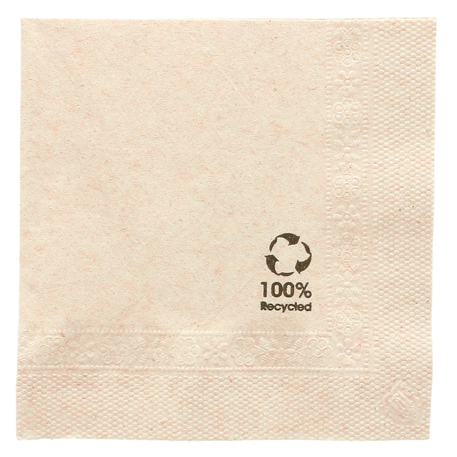 Tovaglioli ecolabel 2 veli feel green  18 g/m2 25x25 cm naturale tissue riciclato (4800 unità)