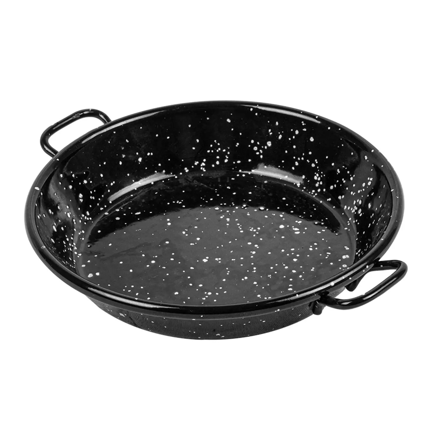 Mini paella in acciaio smaltato artinox  ø12x2,4 cm nero acciaio (10 unità)