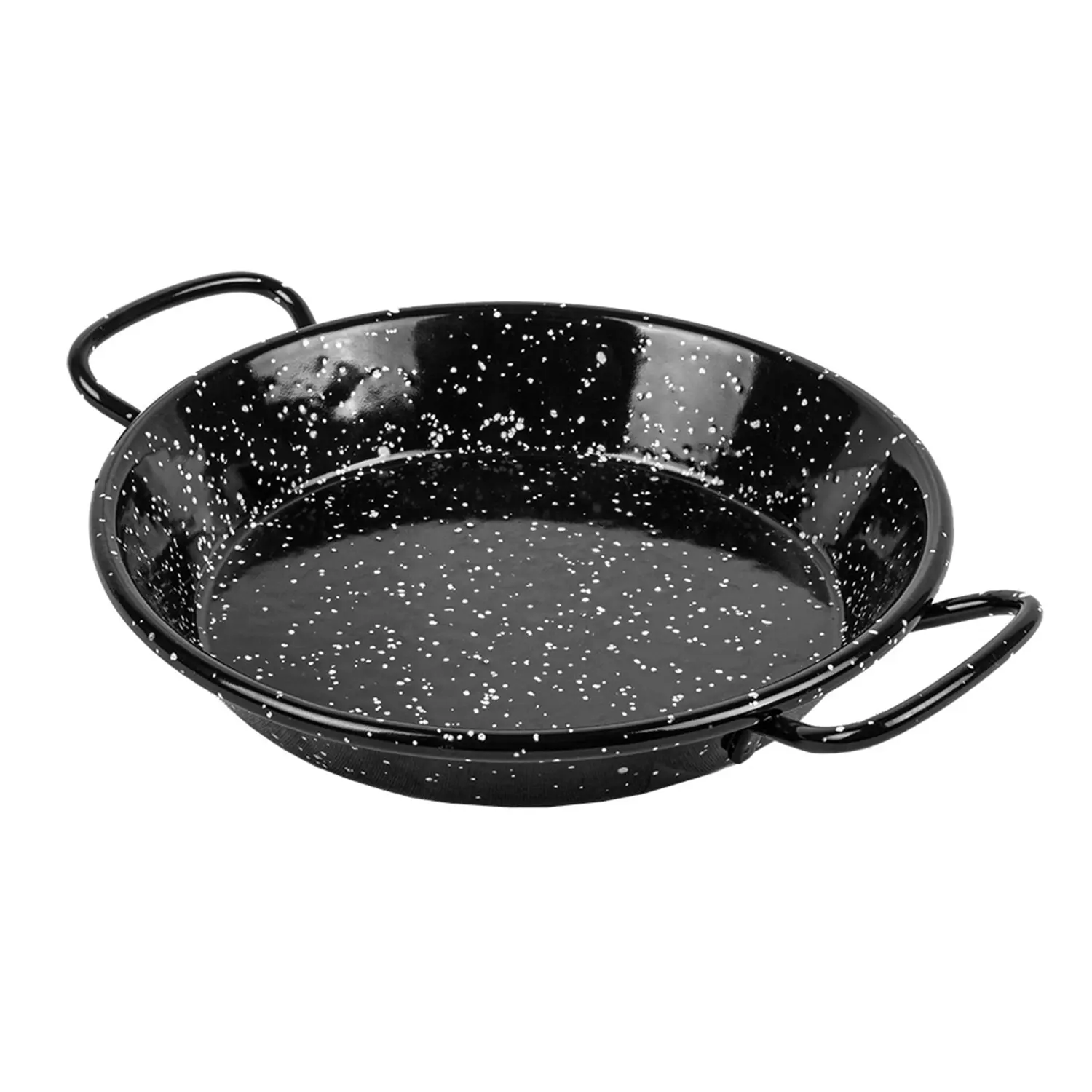 Mini paella in acciaio smaltato artinox  ø15x2 cm nero acciaio (10 unità)