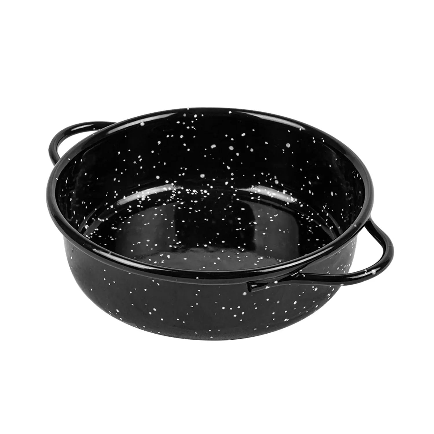 Mini casseruola in acciaio smaltato artinox  ø13x4 cm nero acciaio (6 unità)