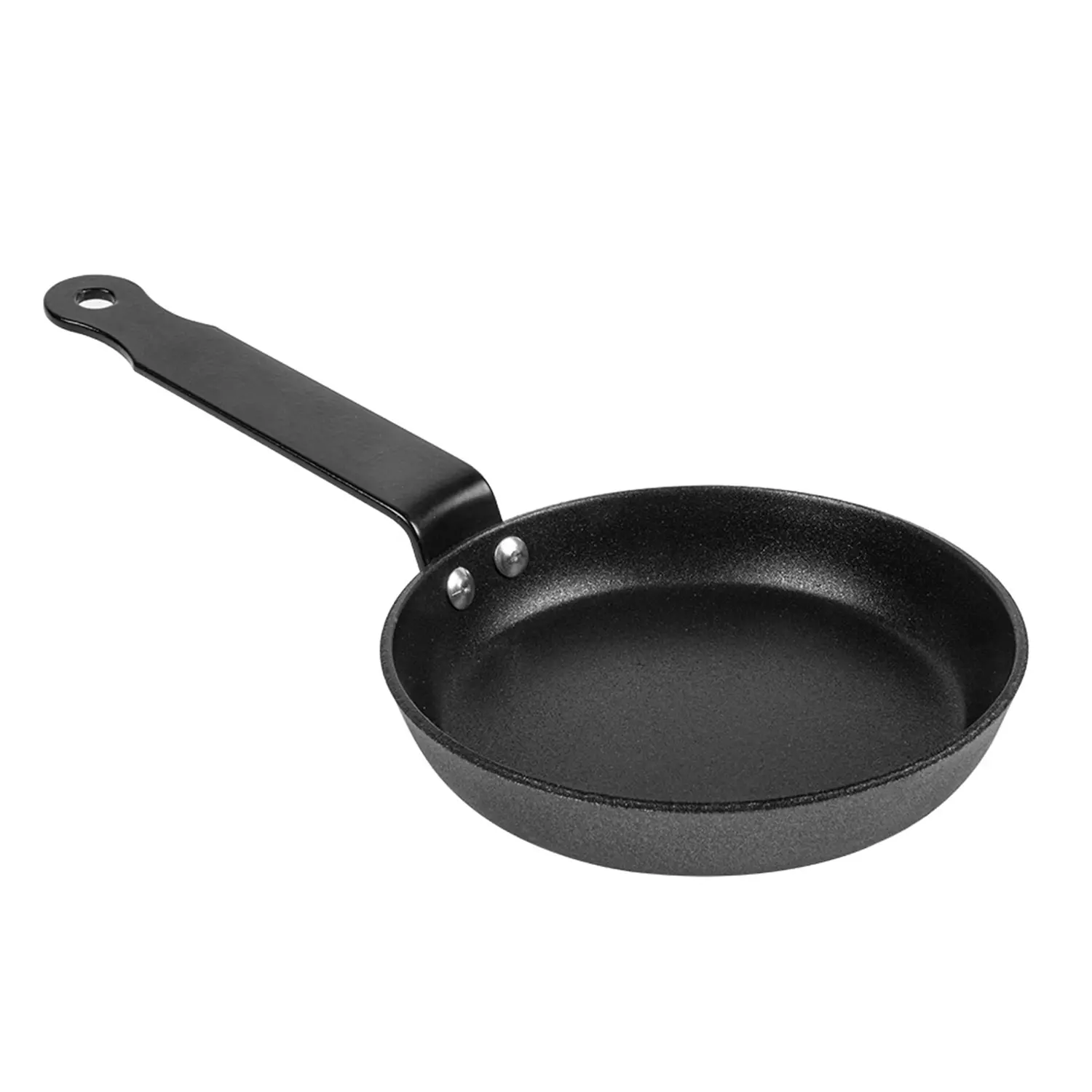 Mini padella antiaderente spunbond  ø12x2,2 cm nero acciaio (6 unità)