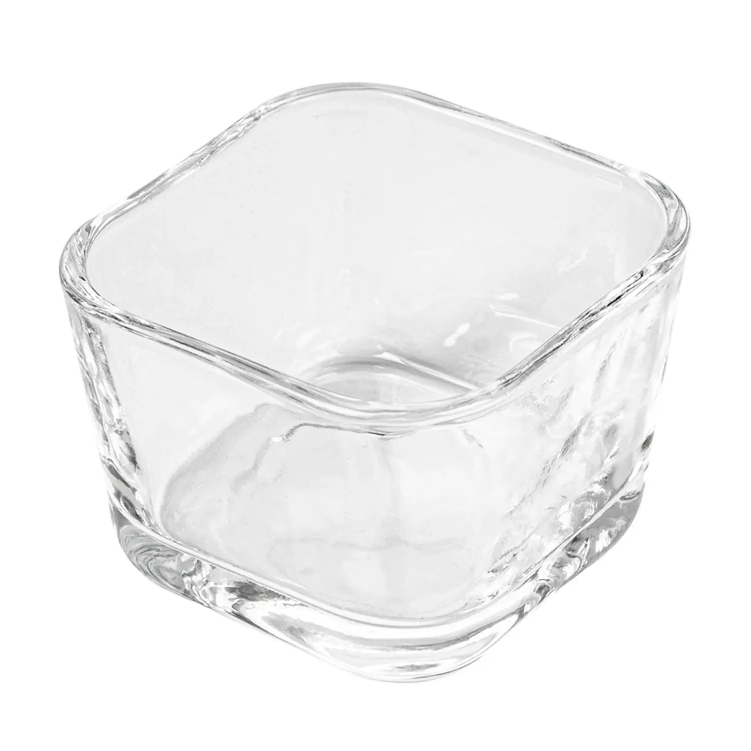 Mini copo quadrado waki glass 75 ml 2,5 oz 5,9x5,9x4 cm transparente cristal (72 unidade)