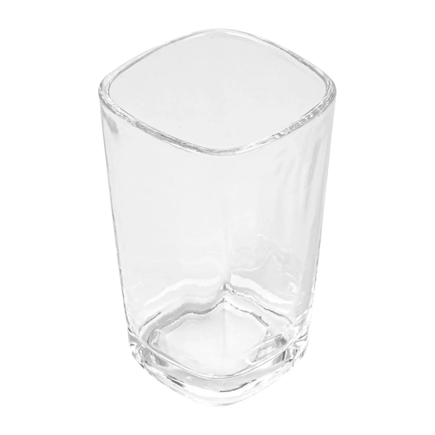 Mini copo quadrado waki glass 105 ml 3,5 oz 5,1x5,1x8,5 cm transparente cristal (72 unidade)