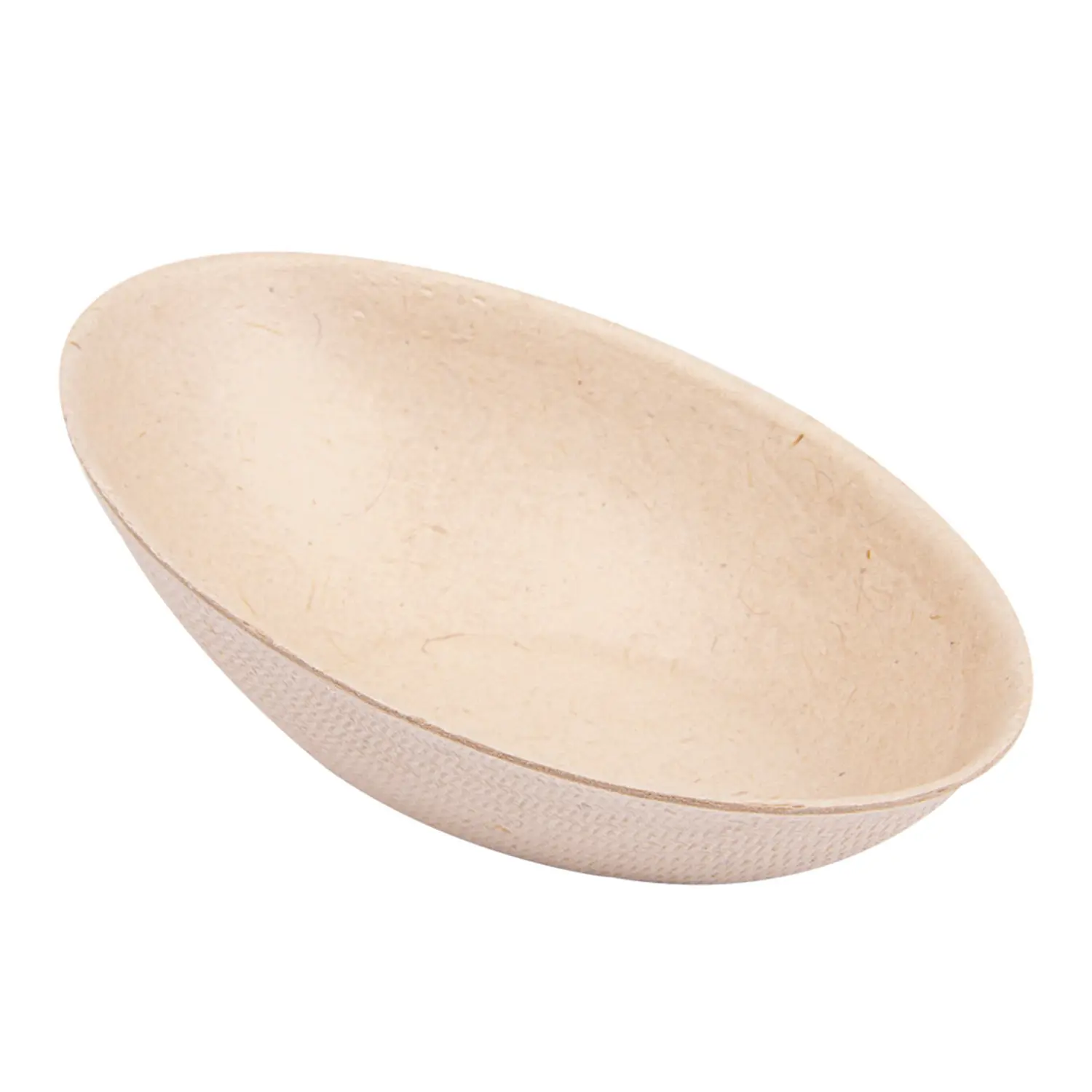 Contenitore ovale bionic  8x4,8x2,7 cm naturale bagassa (1000 unità)
