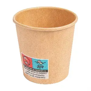 Bicchieri bevande calde 1 parete  120 ml - 4 oz 230 + 18 pe g/m2 ø6,2/4,5x6 cm marrone cartone (1000 unità)