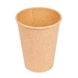 Bicchieri bevande calde 1 parete  360 ml - 12 oz 300 + 18 pe g/m2 ø9/6x11 cm marrone cartone (1000 unità)