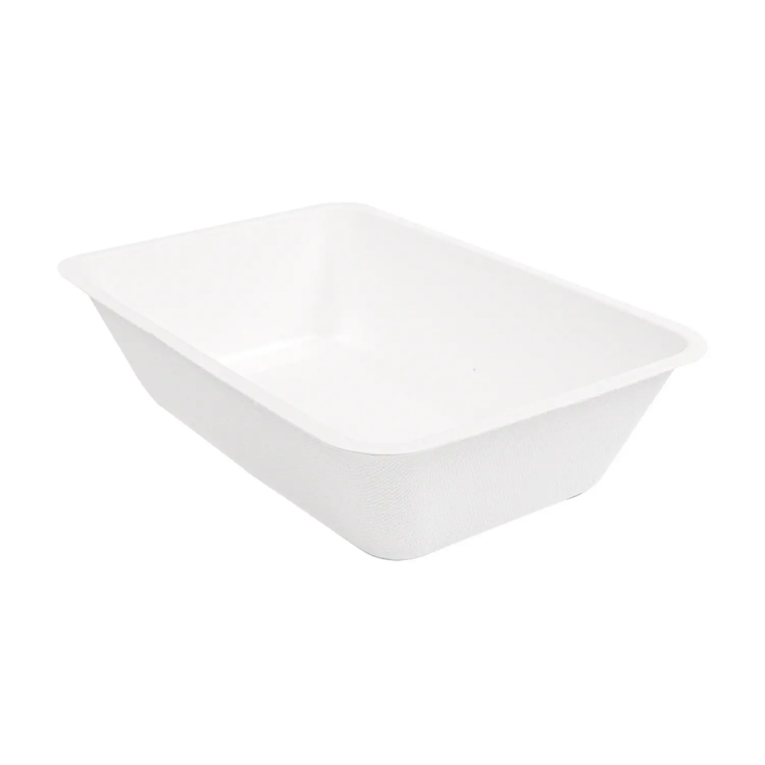 Barchette bionic 800 ml 20,2x13,5x5 cm bianco bagassa (500 unità)