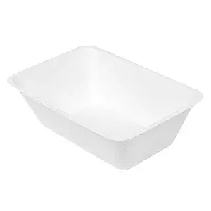 Barchette bionic 1000 ml 20,2x13,5x6,2 cm bianco bagassa (500 unità)