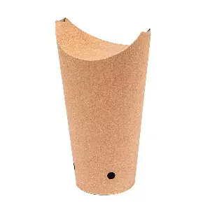 Bicchiere per fritti chiuso  22 oz - 660 ml 200 + 25pe g/m2 8,5x18 cm marrone cartone (1000 unità)