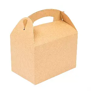 Cajas menu infantil  250 g/m2 15,50x10,50x17,50 cm natural kraft (300 unid.)