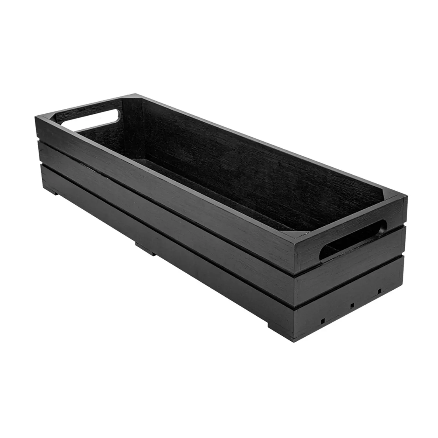 Scatola buffet gn 2/4 bamboo  53x16,2x10 cm nero bambù (1 unità)