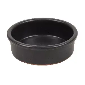 Recipientes para tampas  100 ml ø8,95x2,9 cm preto cerâmica (42 unidade)