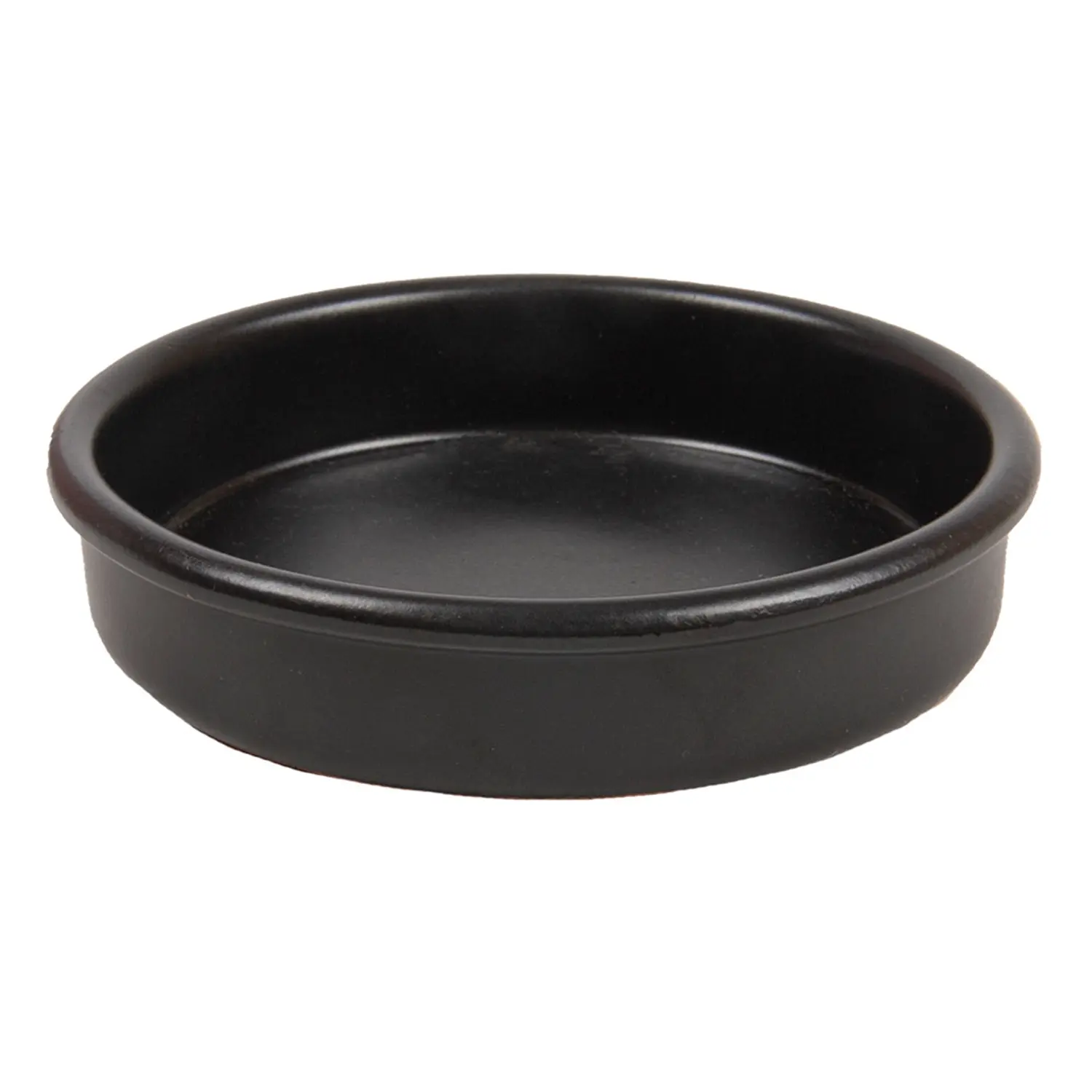Ciotoline per "crema catalana"  220 ml ø12x2,6 cm nero ceramica (44 unità)