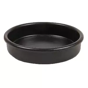 Recipiente para leite creme  220 ml ø12x2,6 cm preto cerâmica (44 unidade)