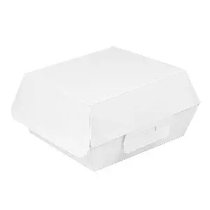 Scatole hamburger thepack  13x12,5x6,2 cm (s) bianco cartone nano-micro (450 unità)