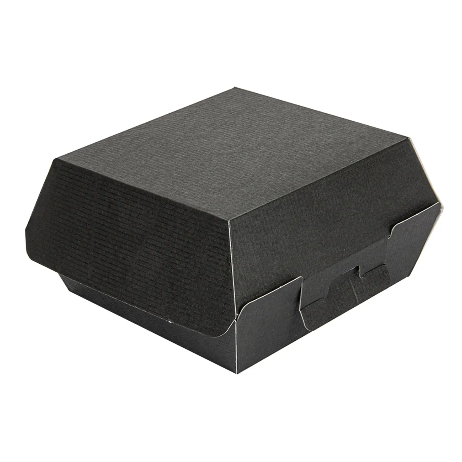 Scatole hamburger thepack  13x12,5x6,2 cm (s) nero cartone nano-micro (450 unità)