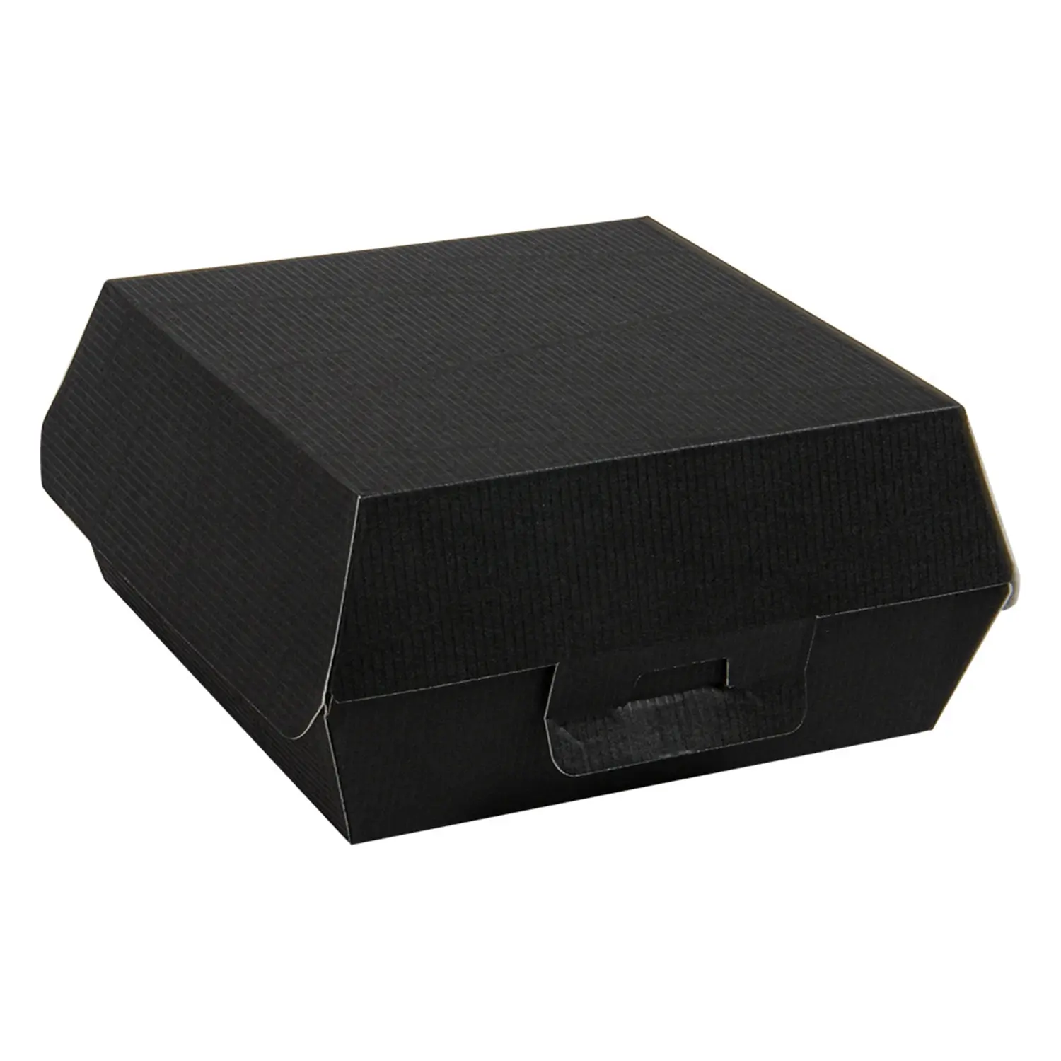 Scatole hamburger thepack  14,2x13,7x6,1 cm (l) nero cartone nano-micro (500 unità)