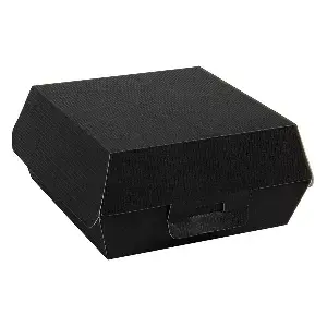 Conchas hamburguesa thepack  14,2x13,7x6,1 cm (l) negro cartón nano-micro (500 unid.)