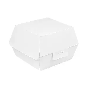 Scatole hamburger thepack  230 g/m2 14,4x13,6x9,2 cm (l+) bianco cartone nano-micro (500 unità)