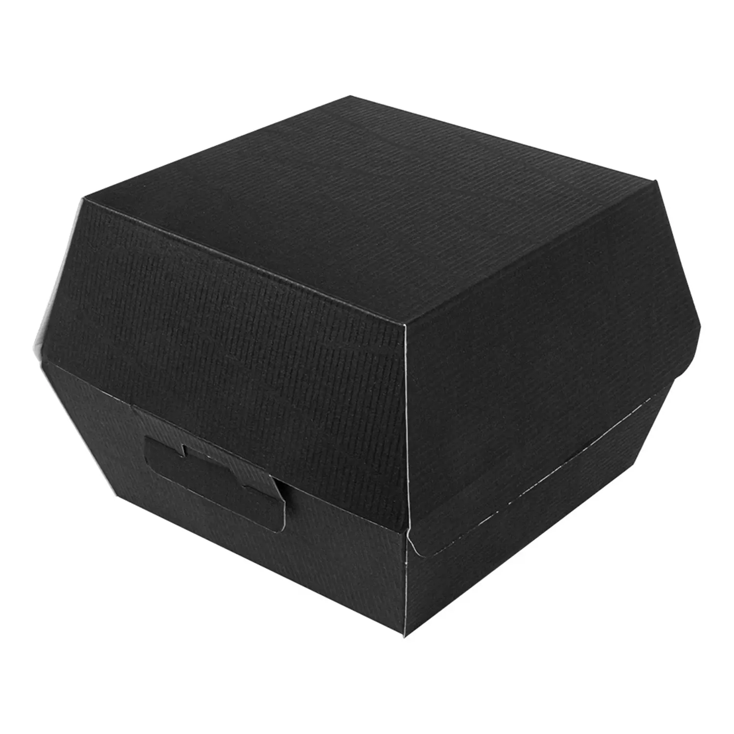 Conchas hamburguer thepack  14,4x13,6x9,2 cm (l+) preto cartão nano-micro (500 unidade)