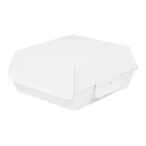 Scatole hamburger thepack  17,6x16,8x7,8 cm (xl wider) bianco cartone nano-micro (300 unità)