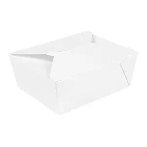 Caixas retangulares thepack 1350 ml 15,2x12,1x6,5 cm branco cartão nano-micro + pp (300 unidade)