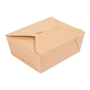 Caixas p/ microondas retangulares thepack 1350 ml 15,2x12,1x6,5 cm natural cartão nano-micro + pp (300 unidade)