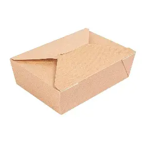 Caixas p/ microondas retangulares thepack 1980 ml 19,6x14x6,2 cm natural cartão nano-micro + pp (200 unidade)