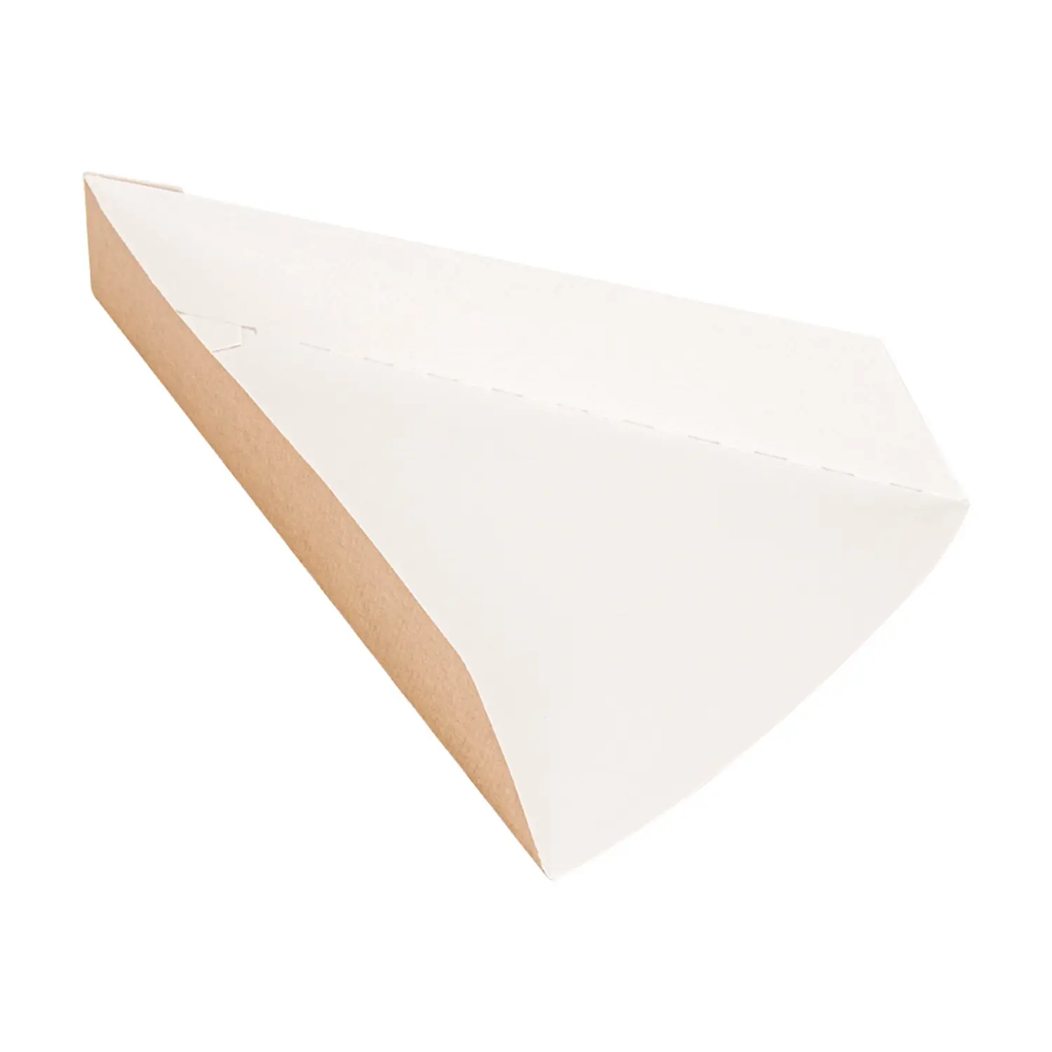 Vaschette triangolare pizza thepack  21x16,5x3,5 cm naturale cartone nano-micro (1200 unità)
