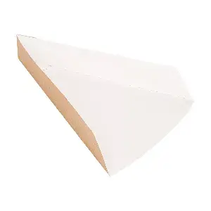 Vaschette triangolare pizza thepack  21x16,5x3,5 cm naturale cartone nano-micro (1200 unità)