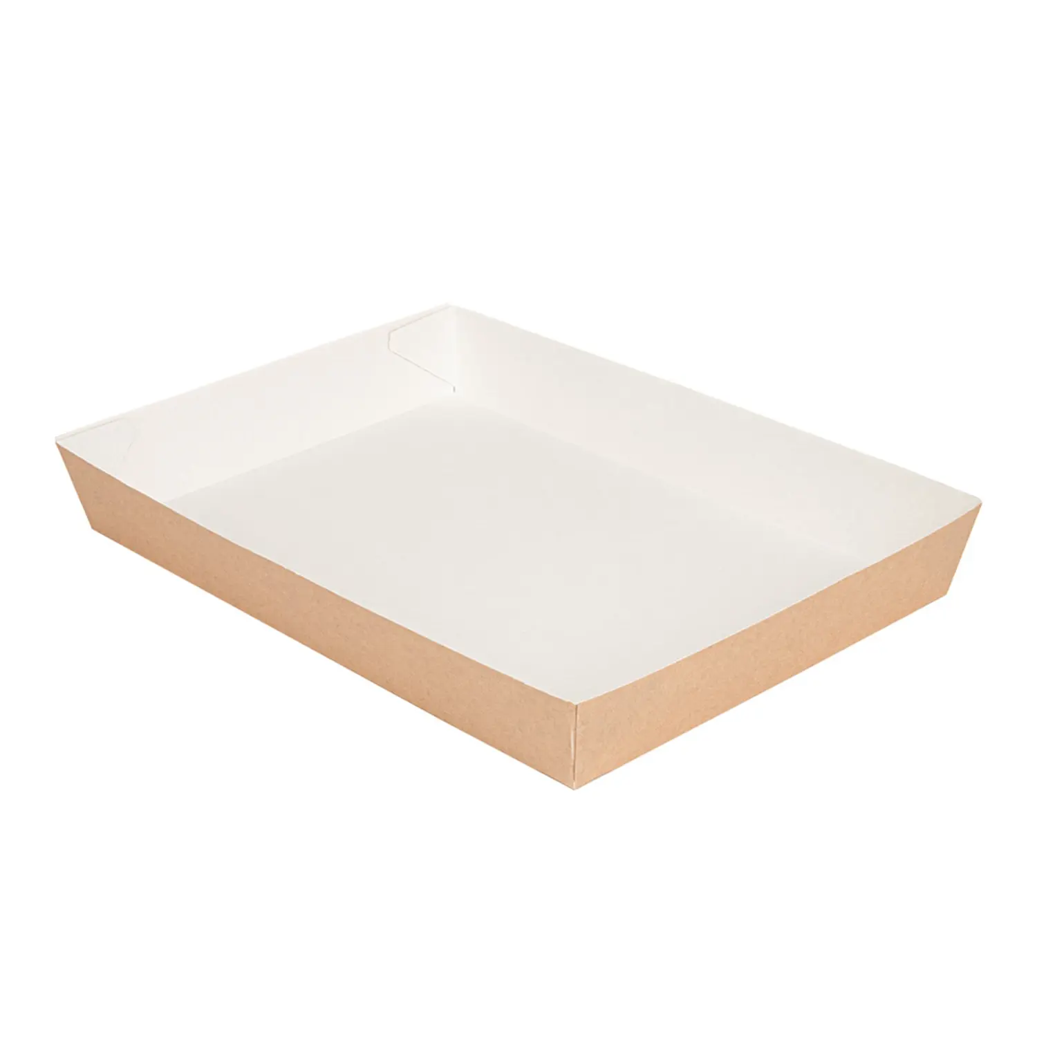 Vassoi cibo thepack  25,5x18x3,7 cm naturale cartone nano-micro (130 unità)