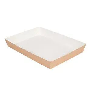 Vassoi cibo thepack  25,5x18x3,7 cm naturale cartone nano-micro (130 unità)