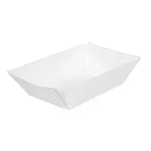 Barchette thepack 120 g 230 g/m2 7,4x4,8x3,3 cm bianco cartone nano-micro (2400 unità)