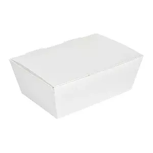 Cajas para comida tapa thepack 500 ml (16 oz) 14x9,7x5 cm blanco cartón nano-micro (480 unid.)