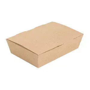Scatole per cibo copperchio thepack 1000 ml (32 oz) 20,5x14,6x5 cm naturale cartone nano-micro (360 unità)