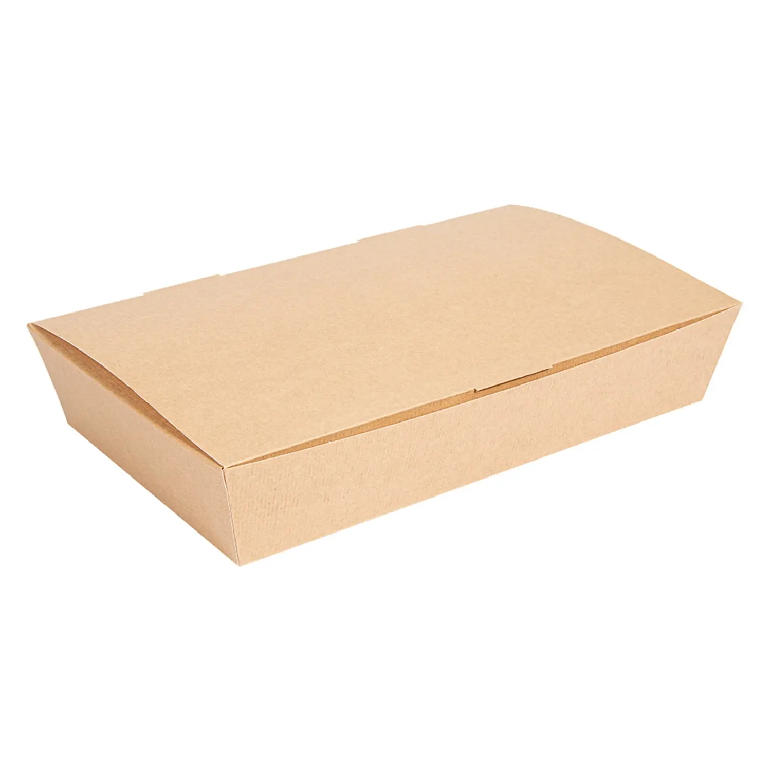 Scatole per cibo copperchio thepack 1700 ml (54 oz) 27,5x16,5x5 cm naturale cartone nano-micro (240 unità)