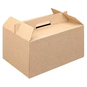 Valigiette porta pranzo thepack  28x20x15 cm naturale cartone a microcanali (100 unità)
