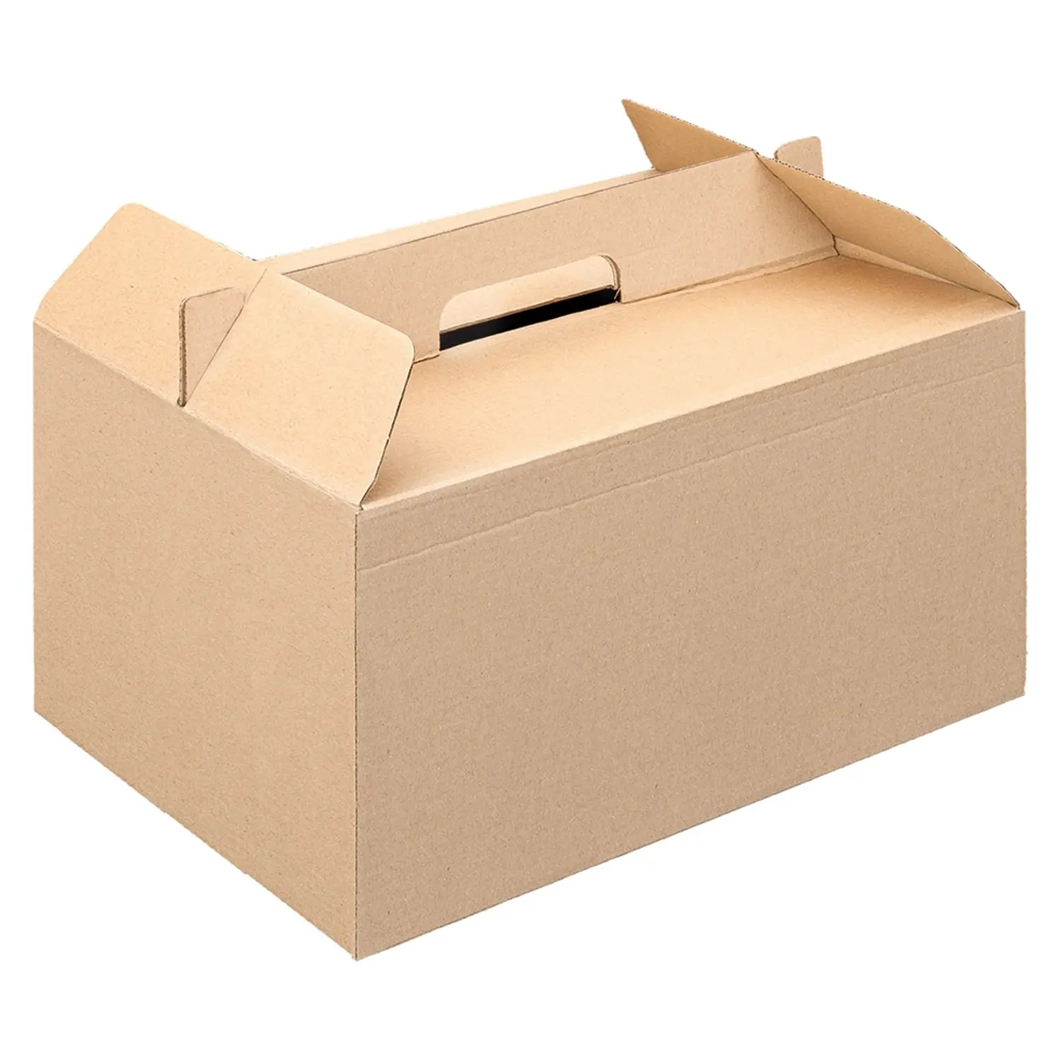Valigiette porta pranzo thepack  24,5x13,5x12,8 cm naturale cartone a microcanali (100 unità)