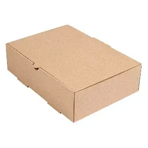 Scatole per pranzo d'asporto thepack  26x18x7 cm naturale cartone a microcanali (100 unità)