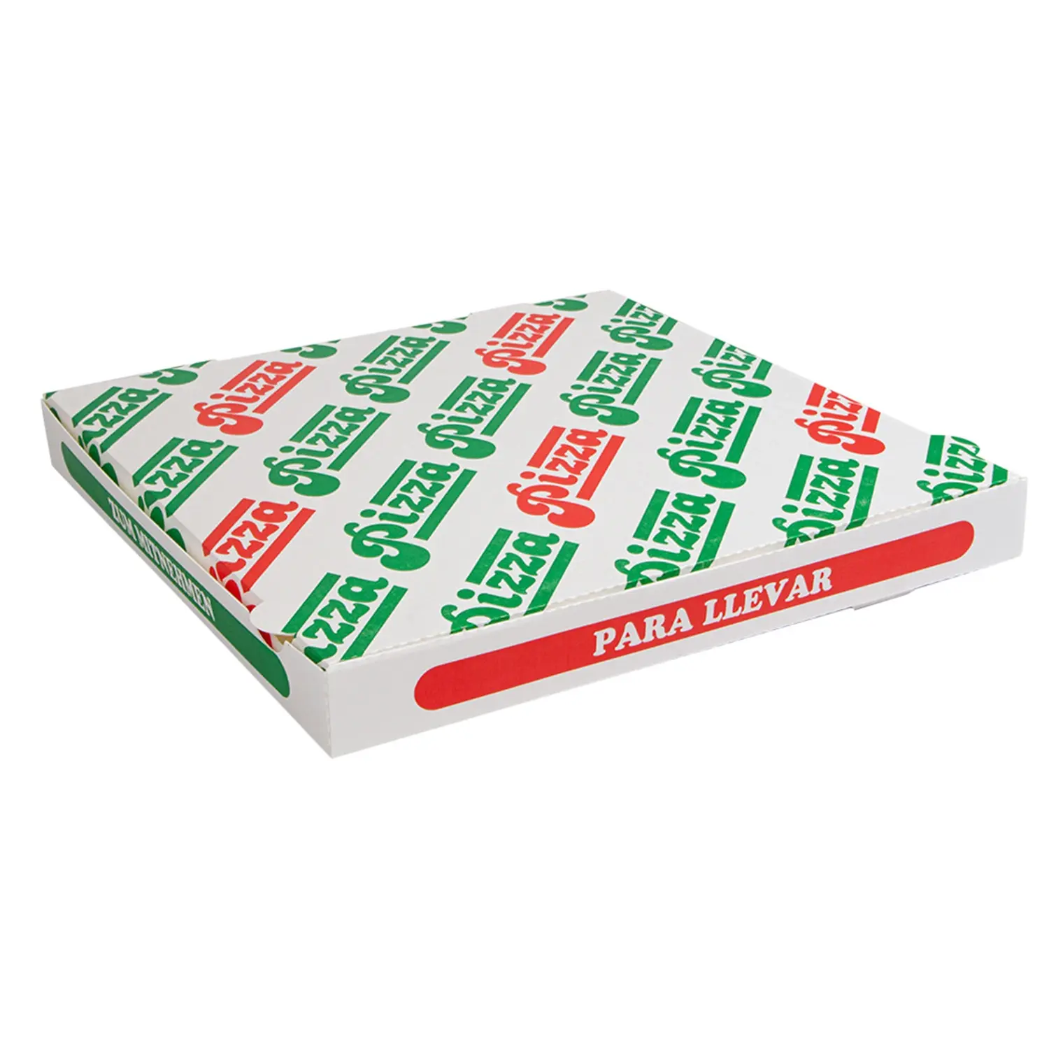 Scatola pizza   36x36x4 cm bianco cartone a microcanali (100 unità)