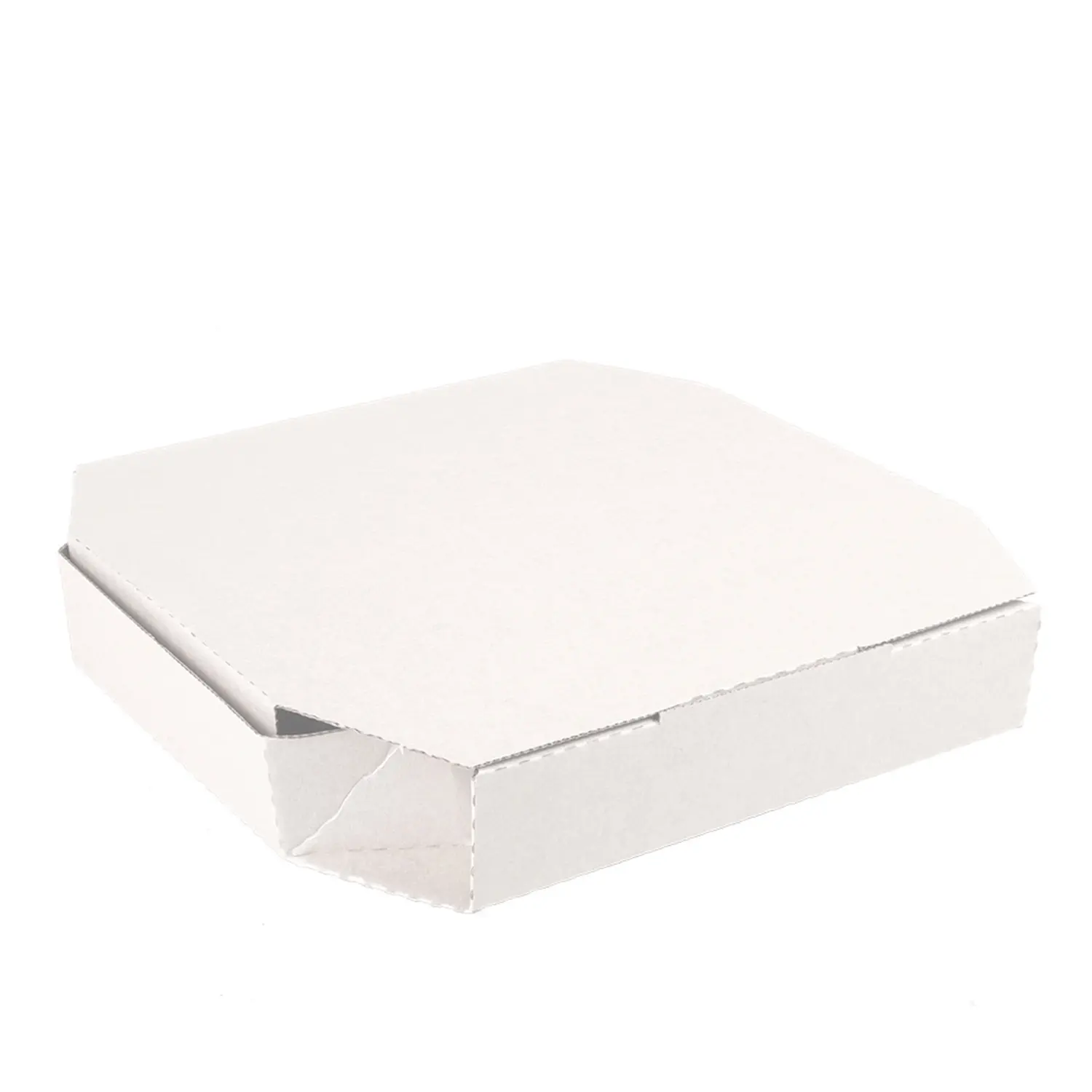 Scatola ottagonale   29x29x3,8 cm bianco cartone a microcanali (100 unità)