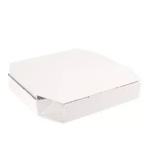 Scatola ottagonale   29x29x3,8 cm bianco cartone a microcanali (100 unità)