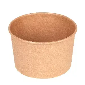 Ensaladeras  480 ml 300 + 18 pe g/m2 ø11,1/9,5x7 cm natural kraft (500 unid.)