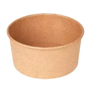 Ensaladeras  750 ml 320 + 18 pe g/m2 ø 14,5/12,5x7 cm natural kraft (500 unid.)