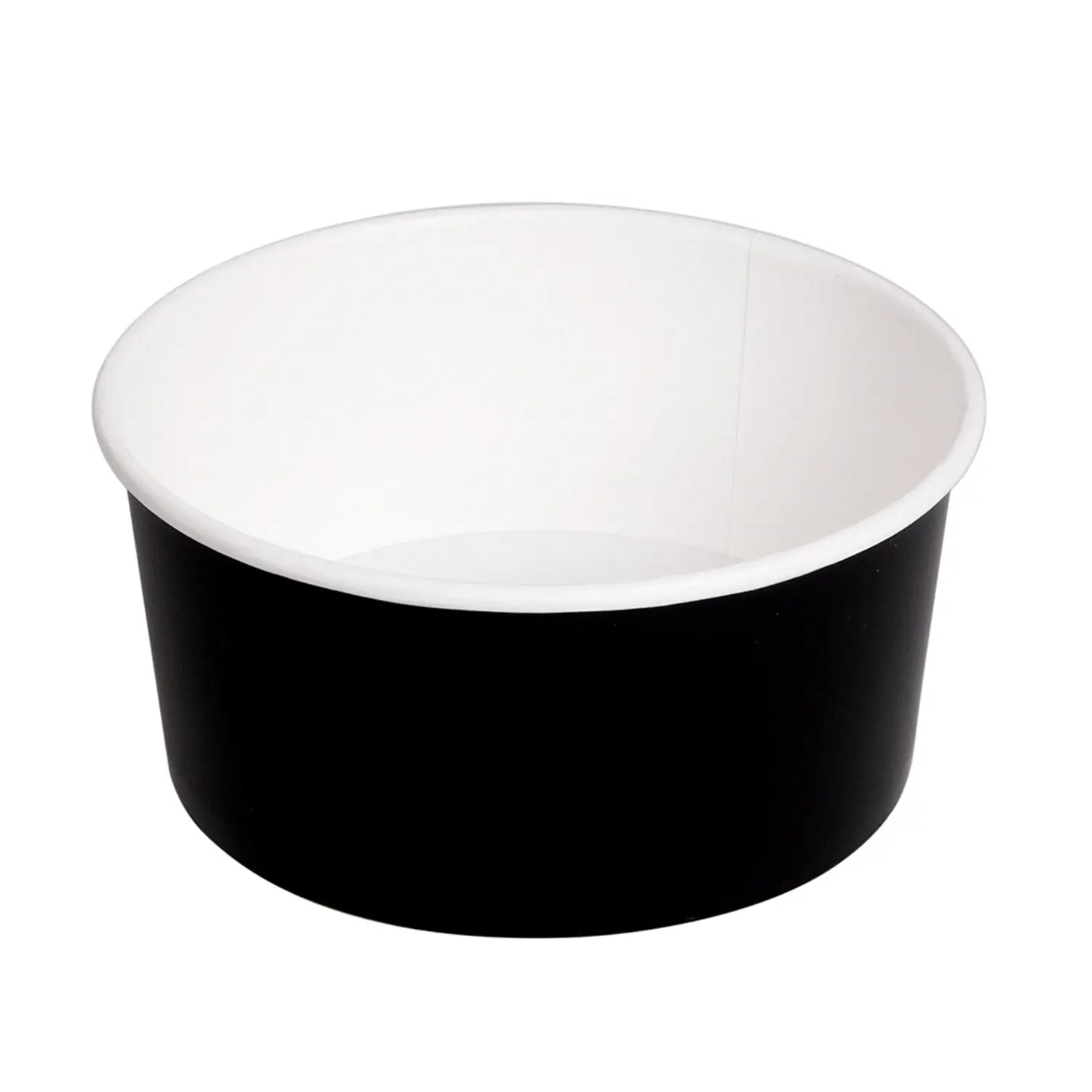 Insalatieri  750 ml 320 + 18 pe g/m2 ø 14,5/12,5x7 cm nero cartone (500 unità)