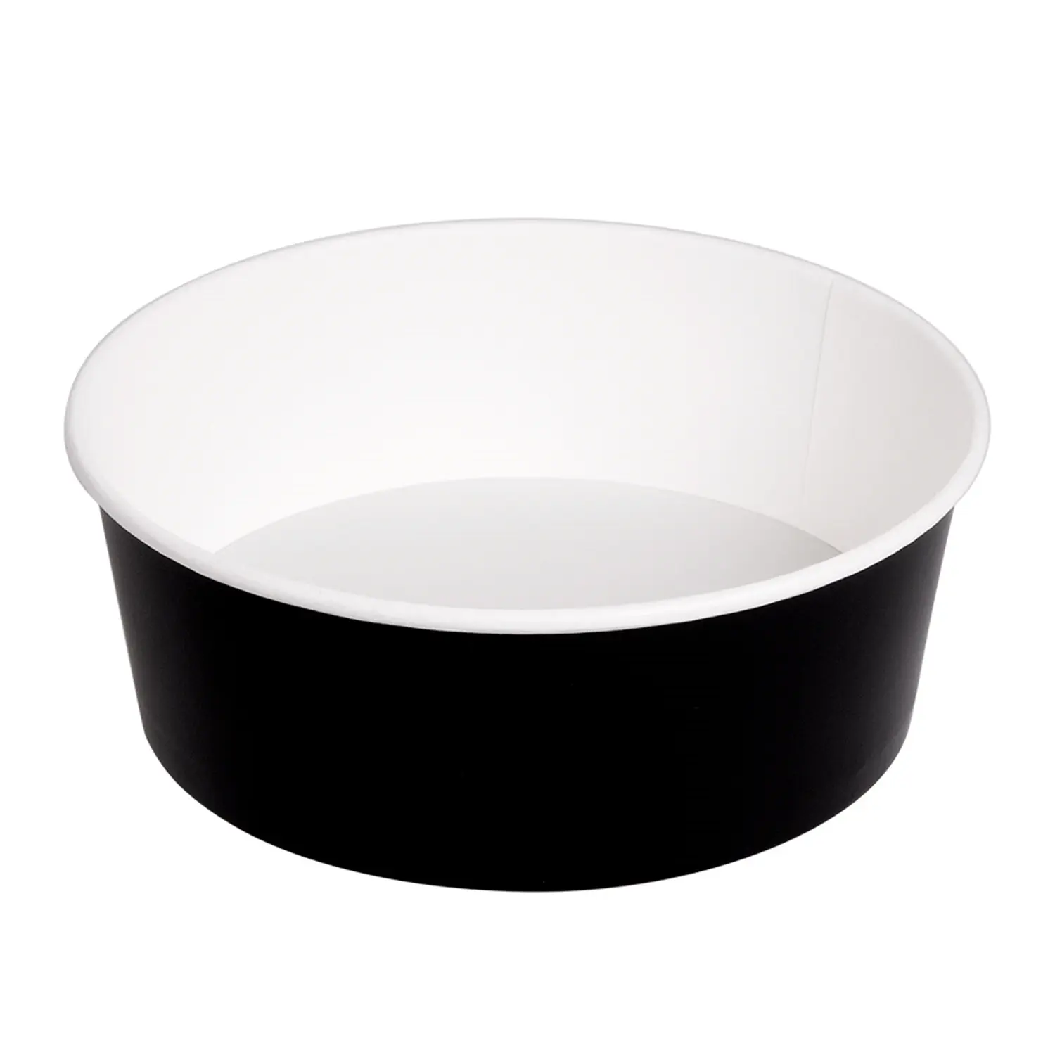 Insalatieri  1300 ml 337 g/m2 + pe ø 18,7/16x7 cm nero cartone (300 unità)