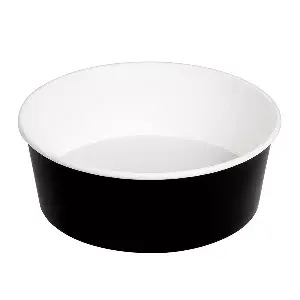 Insalatieri  1300 ml 337 g/m2 + pe ø 18,7/16x7 cm nero cartone (300 unità)
