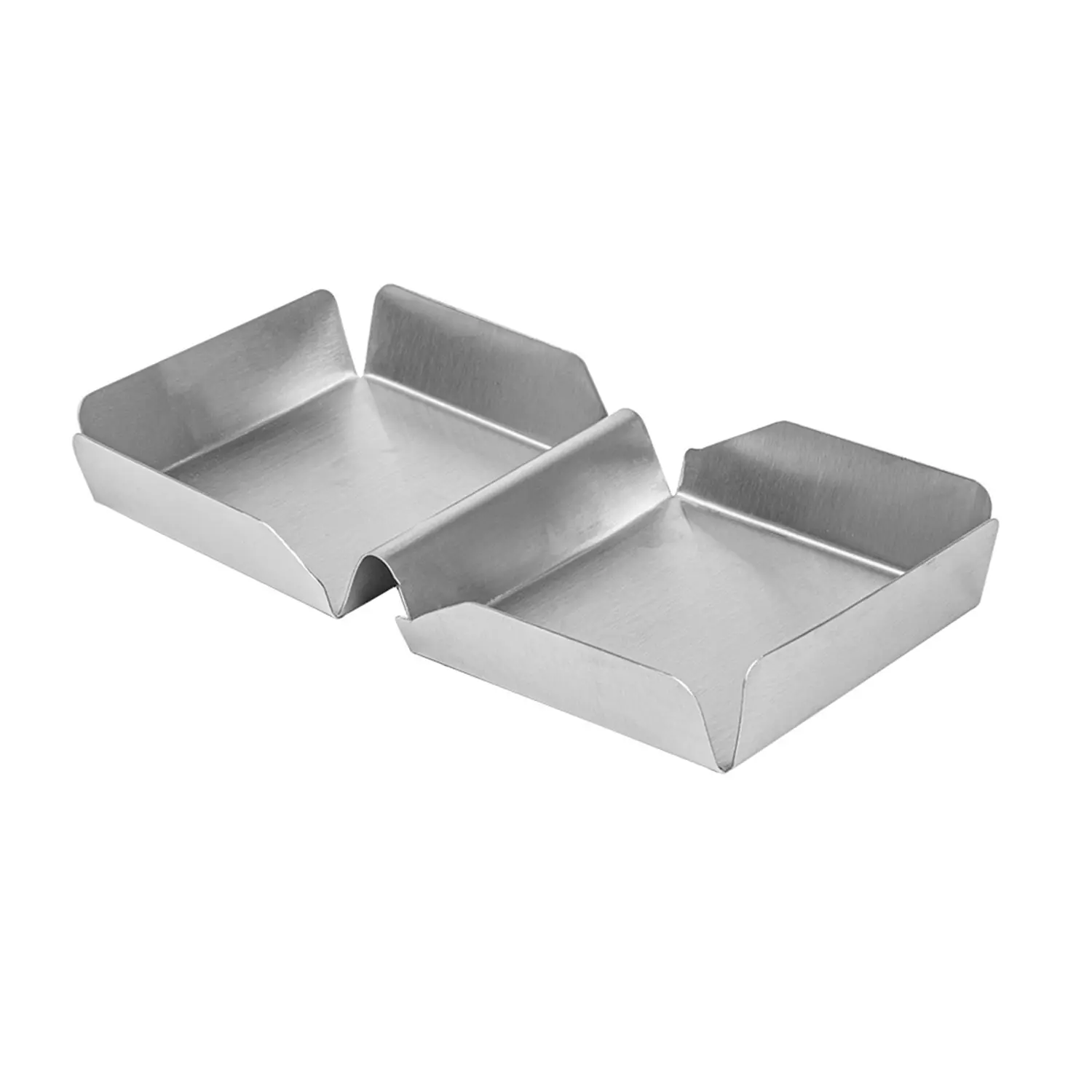 Scatola di burger artinox  25,2x13x3 cm argento acciaio inox (12 unità)